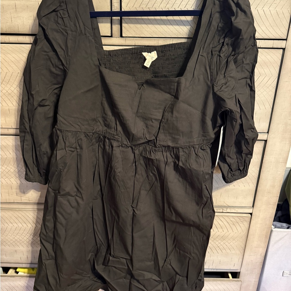 NWT - Terra & Sky Black Long Sleeve Dress